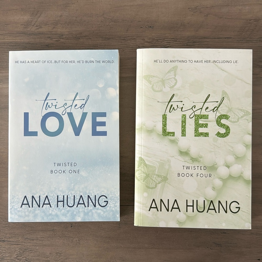 “Twisted Love” and “Twisted Lies” books by Ana Huang